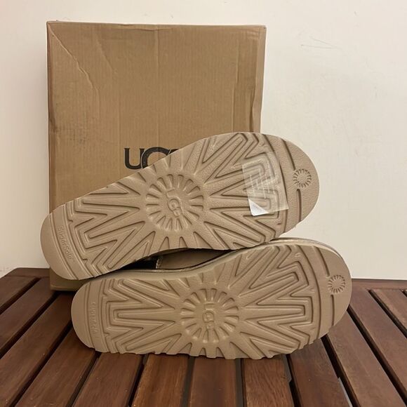 UGG Classic Mini Shine Boots Brown/Metallic USA Women Size 7/UK 5/EU 38 - Picture 12 of 15